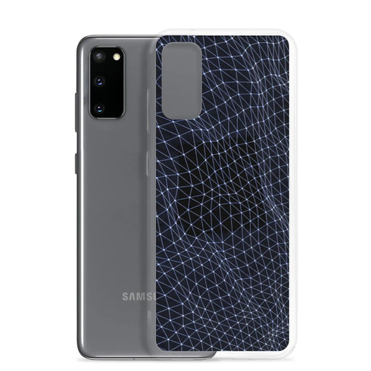 Dark Polygon Flexible Clear Samsung Case Bump Resistant Corners CREATIVETECH