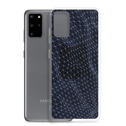 Dark Polygon Flexible Clear Samsung Case Bump Resistant Corners CREATIVETECH