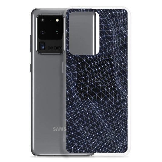 Dark Polygon Flexible Clear Samsung Case Bump Resistant Corners CREATIVETECH