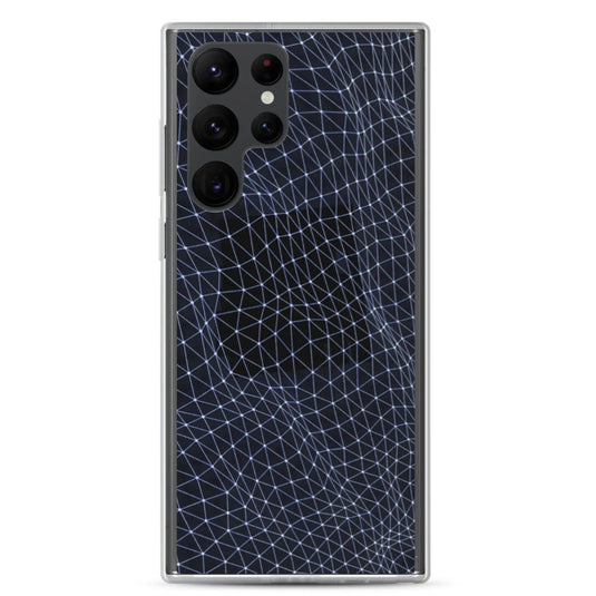 Dark Polygon Flexible Clear Samsung Case Bump Resistant Corners CREATIVETECH
