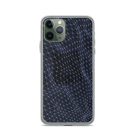 Dark Polygon Flexible Clear iPhone Case Bump Resistant Corners CREATIVETECH