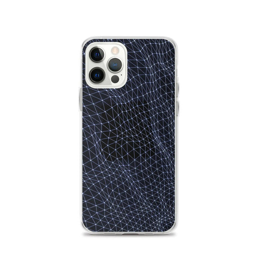 Dark Polygon Flexible Clear iPhone Case Bump Resistant Corners CREATIVETECH