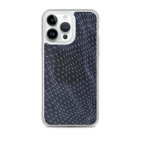 Dark Polygon Flexible Clear iPhone Case Bump Resistant Corners CREATIVETECH