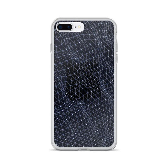 Dark Polygon Flexible Clear iPhone Case Bump Resistant Corners CREATIVETECH