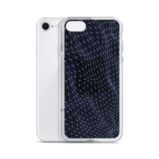 Dark Polygon Flexible Clear iPhone Case Bump Resistant Corners CREATIVETECH