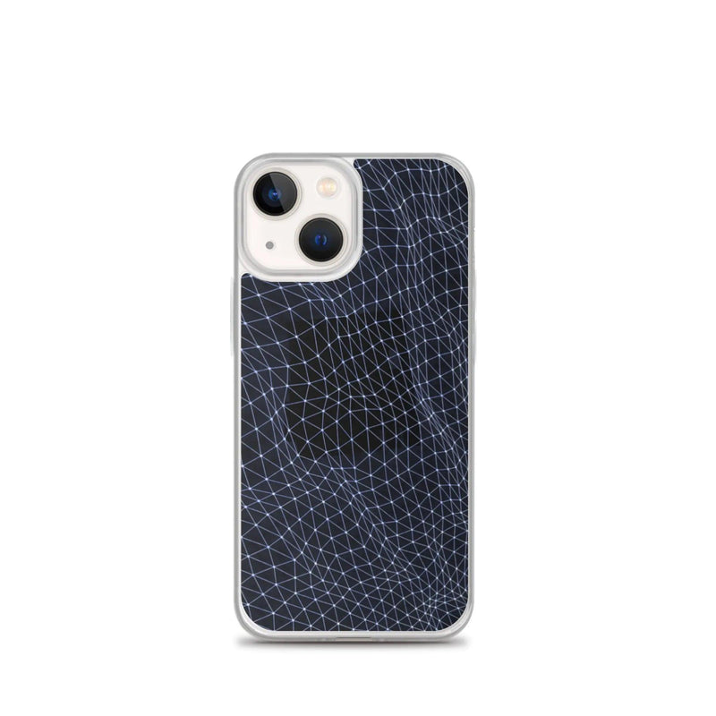 Load image into Gallery viewer, Dark Polygon Flexible Clear iPhone Case Bump Resistant Corners CREATIVETECH