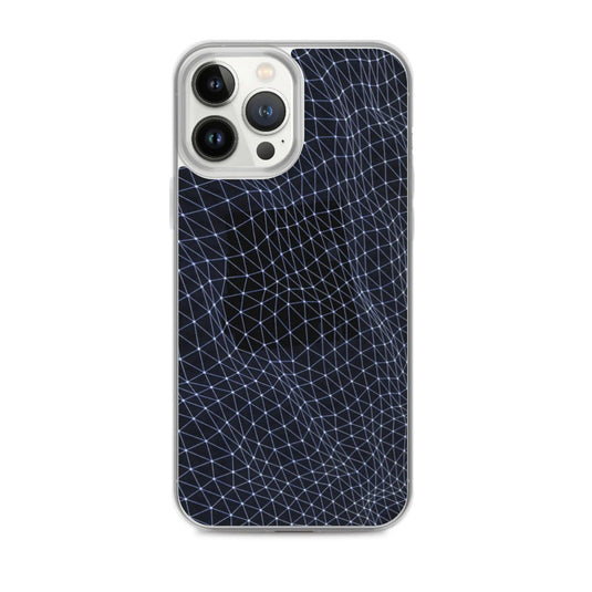 Dark Polygon Flexible Clear iPhone Case Bump Resistant Corners CREATIVETECH
