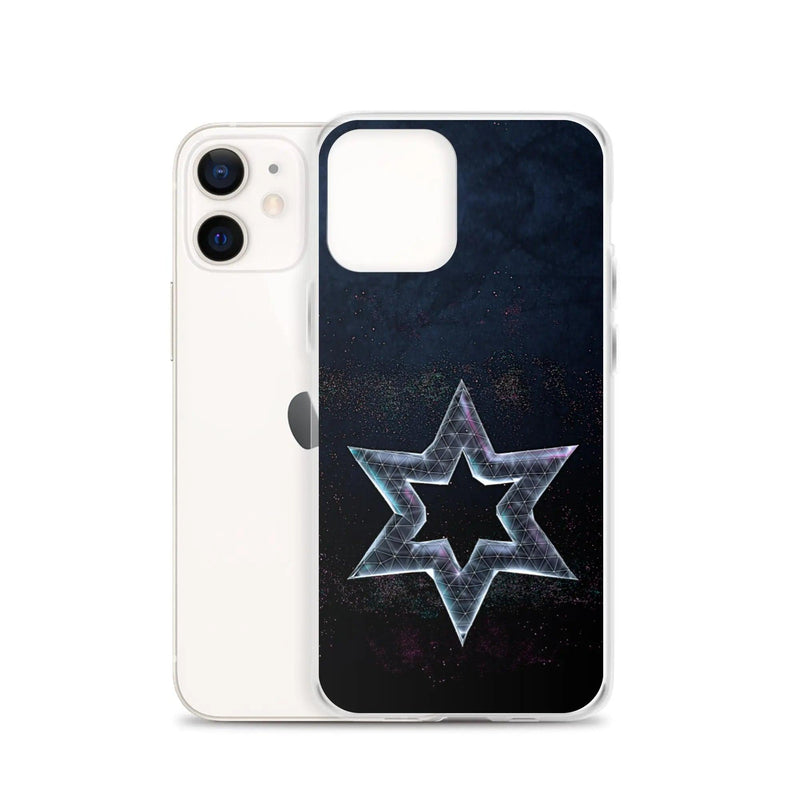 Load image into Gallery viewer, David Star Space Star Dust Flexible Clear iPhone Case Bump Resistant Corners CREATIVETECH
