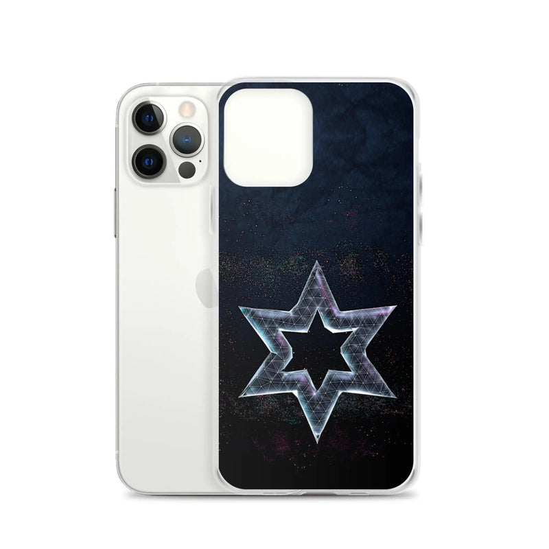 Load image into Gallery viewer, David Star Space Star Dust Flexible Clear iPhone Case Bump Resistant Corners CREATIVETECH