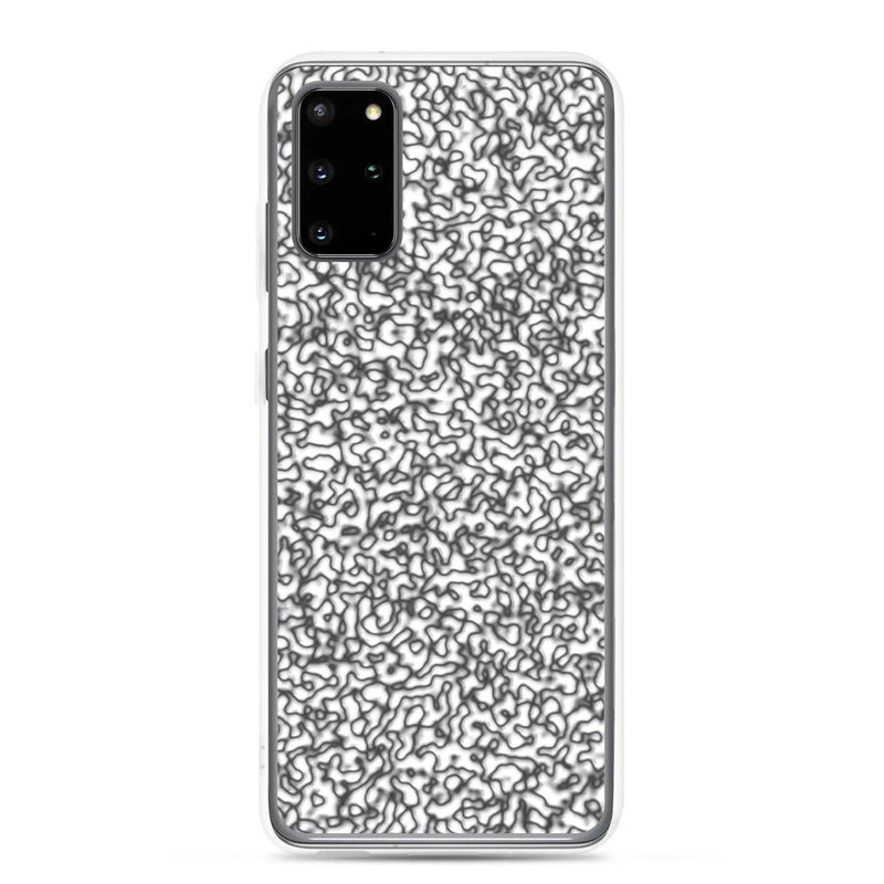 Load image into Gallery viewer, Elegant Black White Tender Organic Pattern Variation Flexible Clear Samsung Case Bump Resistant Corners CREATIVETECH