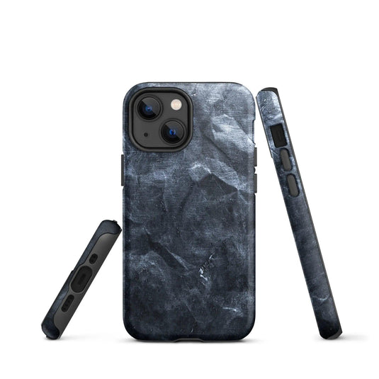 Hammered Dark Metal Double Layered Impact Resistant Tough iPhone Case 3D Wrap Matte or Glossy CREATIVETECH