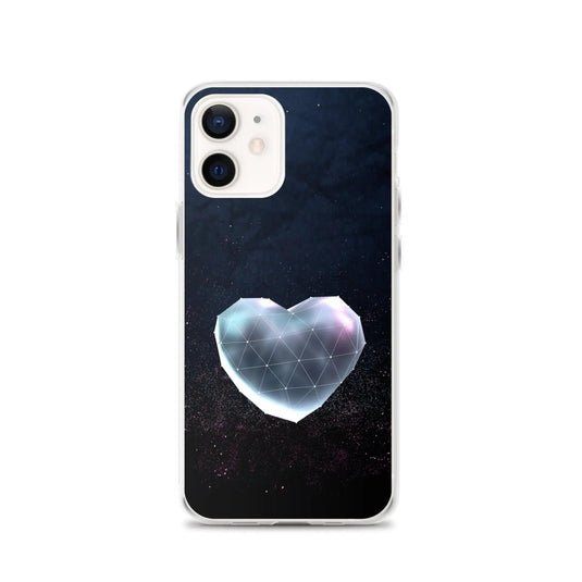 Heart Shaped Space Star Dust Flexible Clear iPhone Case Bump Resistant Corners CREATIVETECH