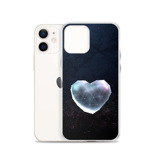 Heart Shaped Space Star Dust Flexible Clear iPhone Case Bump Resistant Corners CREATIVETECH