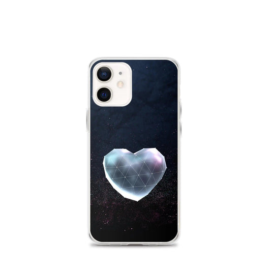 Heart Shaped Space Star Dust Flexible Clear iPhone Case Bump Resistant Corners CREATIVETECH