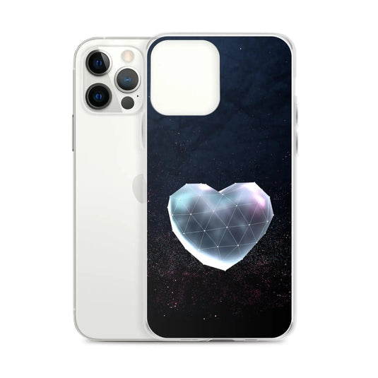 Heart Shaped Space Star Dust Flexible Clear iPhone Case Bump Resistant Corners CREATIVETECH