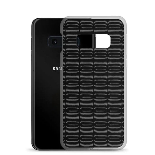 Industrial Carbon Black Graphite Flexible Clear Samsung Case Bump Resistant Corners CREATIVETECH