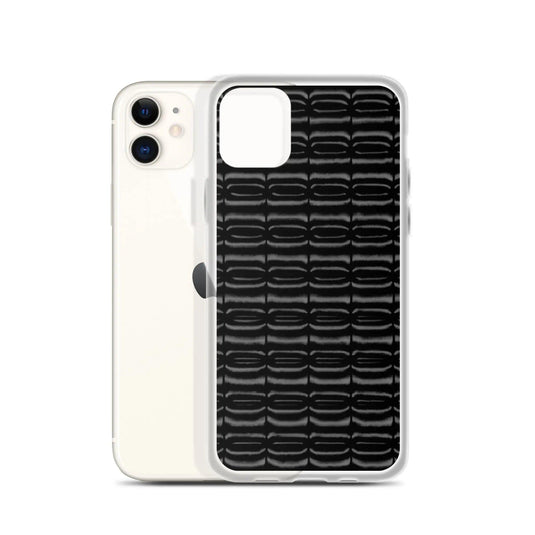 Industrial Carbon Graphite Black Flexible Clear iPhone Case Bump Resistant Corners CREATIVETECH