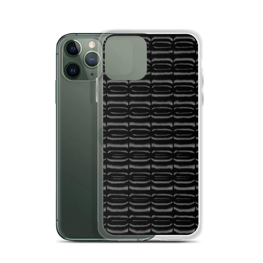 Industrial Carbon Graphite Black Flexible Clear iPhone Case Bump Resistant Corners CREATIVETECH