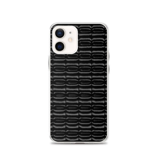 Industrial Carbon Graphite Black Flexible Clear iPhone Case Bump Resistant Corners CREATIVETECH