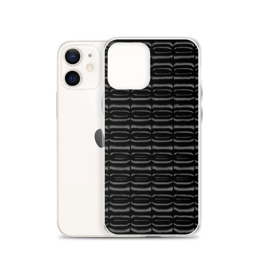 Industrial Carbon Graphite Black Flexible Clear iPhone Case Bump Resistant Corners CREATIVETECH
