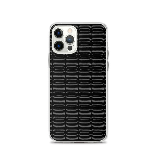 Industrial Carbon Graphite Black Flexible Clear iPhone Case Bump Resistant Corners CREATIVETECH
