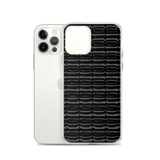 Industrial Carbon Graphite Black Flexible Clear iPhone Case Bump Resistant Corners CREATIVETECH