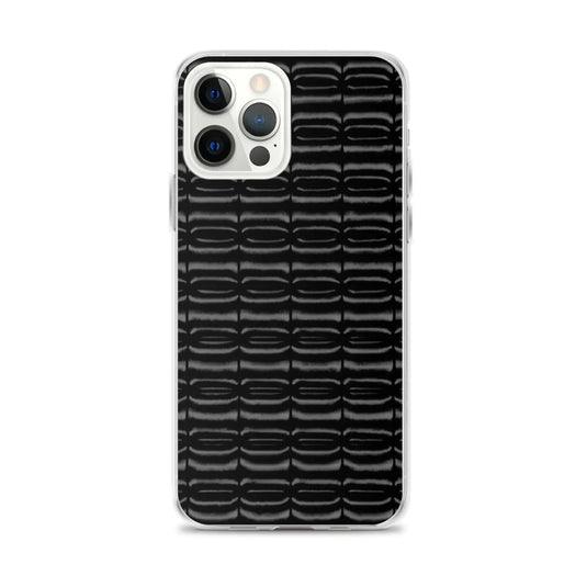 Industrial Carbon Graphite Black Flexible Clear iPhone Case Bump Resistant Corners CREATIVETECH