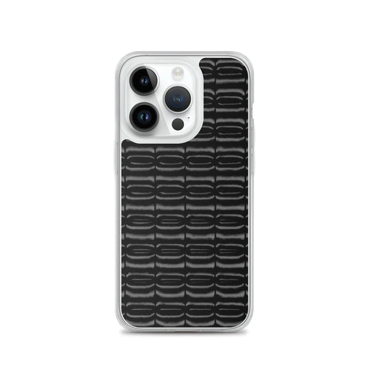 Industrial Carbon Graphite Black Flexible Clear iPhone Case Bump Resistant Corners CREATIVETECH