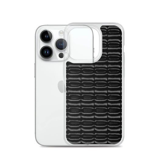 Industrial Carbon Graphite Black Flexible Clear iPhone Case Bump Resistant Corners CREATIVETECH