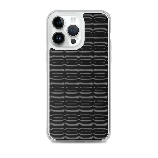 Industrial Carbon Graphite Black Flexible Clear iPhone Case Bump Resistant Corners CREATIVETECH