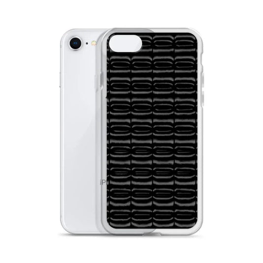 Industrial Carbon Graphite Black Flexible Clear iPhone Case Bump Resistant Corners CREATIVETECH