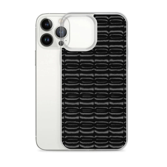 Industrial Carbon Graphite Black Flexible Clear iPhone Case Bump Resistant Corners CREATIVETECH