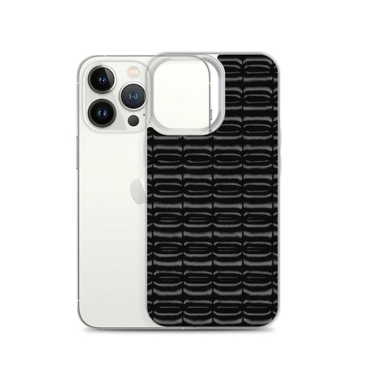 Industrial Carbon Graphite Black Flexible Clear iPhone Case Bump Resistant Corners CREATIVETECH