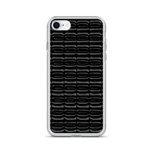 Industrial Carbon Graphite Black Flexible Clear iPhone Case Bump Resistant Corners CREATIVETECH