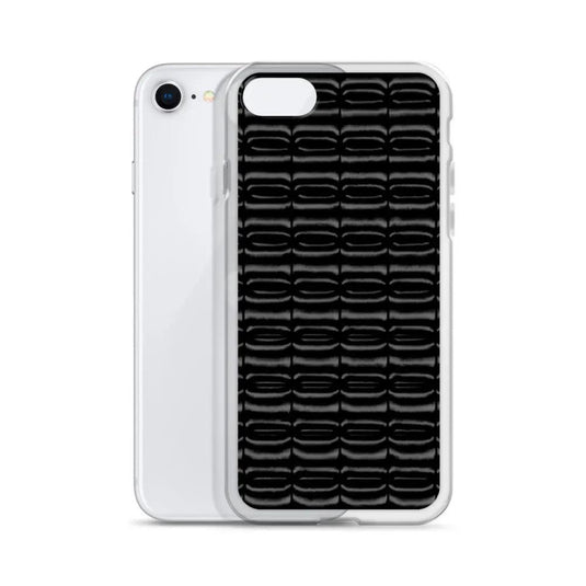 Industrial Carbon Graphite Black Flexible Clear iPhone Case Bump Resistant Corners CREATIVETECH