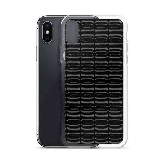 Industrial Carbon Graphite Black Flexible Clear iPhone Case Bump Resistant Corners CREATIVETECH