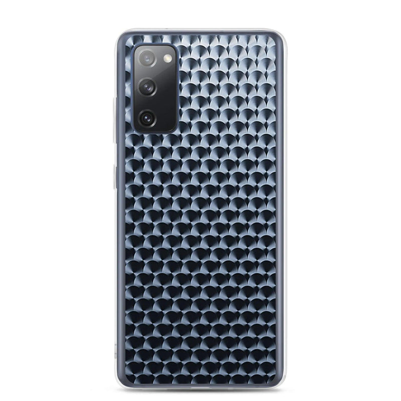 Load image into Gallery viewer, Industrial Dark Black Hammered Metal Flexible Clear Samsung Case Bump Resistant Corners CREATIVETECH