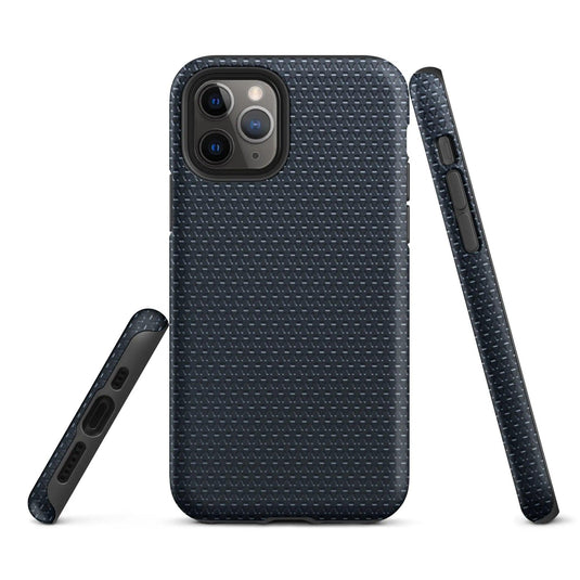 Industrial Dark Rubber Pattern Double Layered Impact Resistant Tough iPhone Case 3D Wrap Matte or Glossy Finish CREATIVETECH