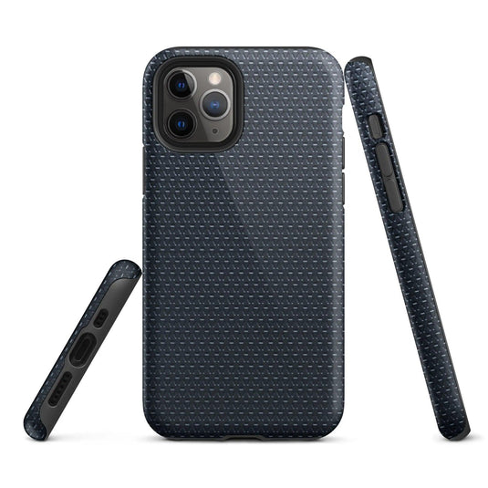 Industrial Dark Rubber Pattern Double Layered Impact Resistant Tough iPhone Case 3D Wrap Matte or Glossy Finish CREATIVETECH