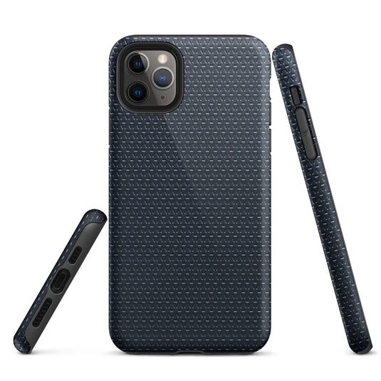 Industrial Dark Rubber Pattern Double Layered Impact Resistant Tough iPhone Case 3D Wrap Matte or Glossy Finish CREATIVETECH