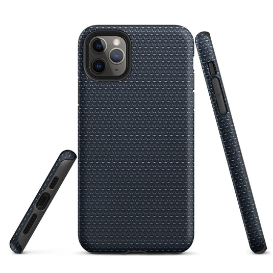 Industrial Dark Rubber Pattern Double Layered Impact Resistant Tough iPhone Case 3D Wrap Matte or Glossy Finish CREATIVETECH