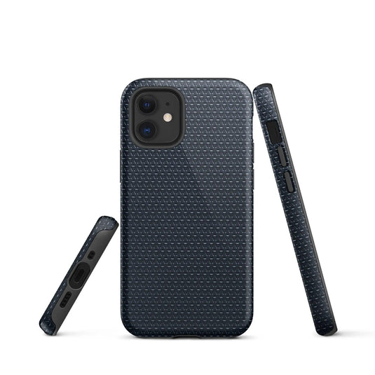 Industrial Dark Rubber Pattern Double Layered Impact Resistant Tough iPhone Case 3D Wrap Matte or Glossy Finish CREATIVETECH