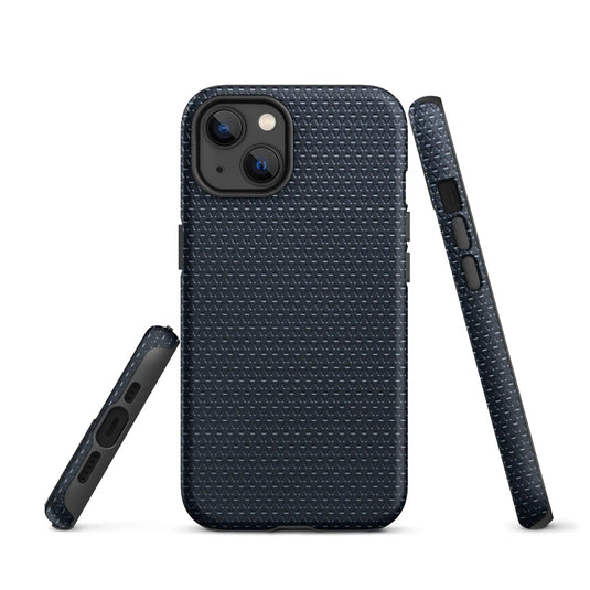Industrial Dark Rubber Pattern Double Layered Impact Resistant Tough iPhone Case 3D Wrap Matte or Glossy Finish CREATIVETECH