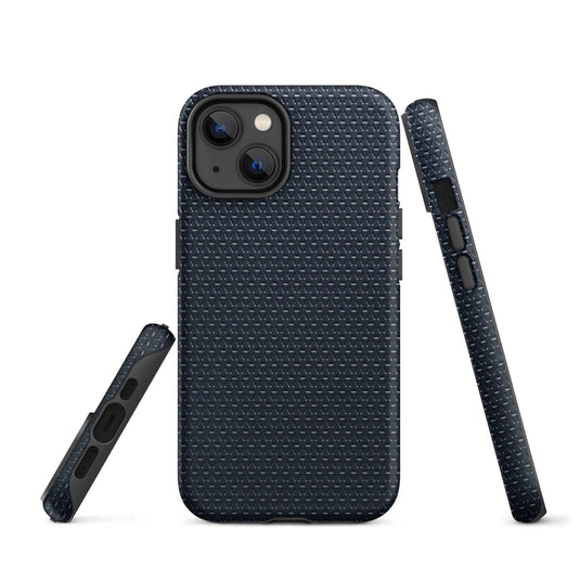 Industrial Dark Rubber Pattern Double Layered Impact Resistant Tough iPhone Case 3D Wrap Matte or Glossy Finish CREATIVETECH