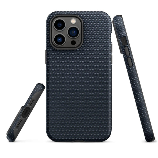 Industrial Dark Rubber Pattern Double Layered Impact Resistant Tough iPhone Case 3D Wrap Matte or Glossy Finish CREATIVETECH