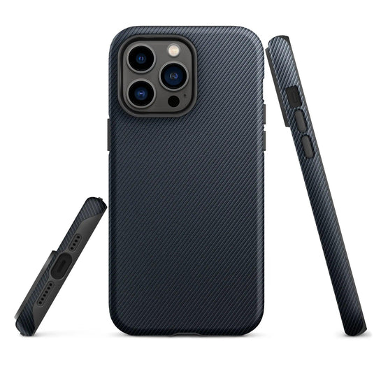 Industrial Graphite Striped Rubber Double Layered Impact Resistant Tough iPhone Case 3D Wrap Matte or Glossy Finish CREATIVETECH