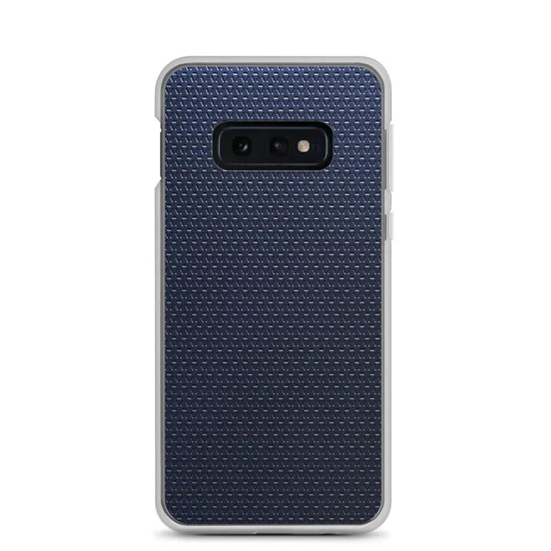 Load image into Gallery viewer, Industrial Metal Pattern Olive Blue Flexible Clear Samsung Case Bump Resistant Corners CREATIVETECH