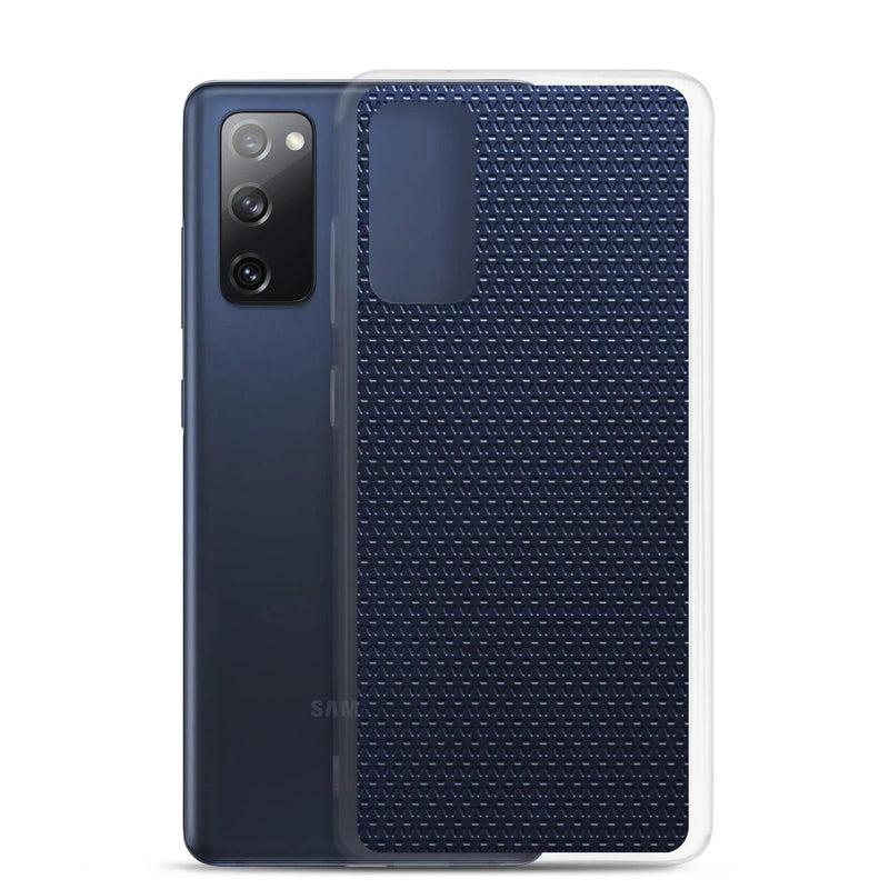Load image into Gallery viewer, Industrial Metal Pattern Olive Blue Flexible Clear Samsung Case Bump Resistant Corners CREATIVETECH