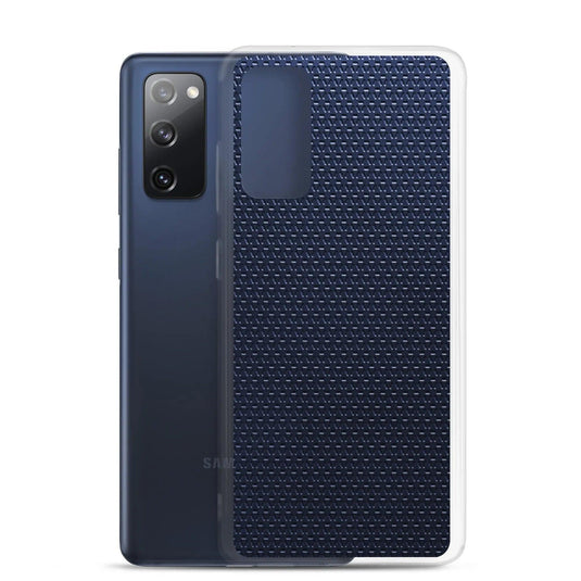 Industrial Metal Pattern Olive Blue Flexible Clear Samsung Case Bump Resistant Corners CREATIVETECH