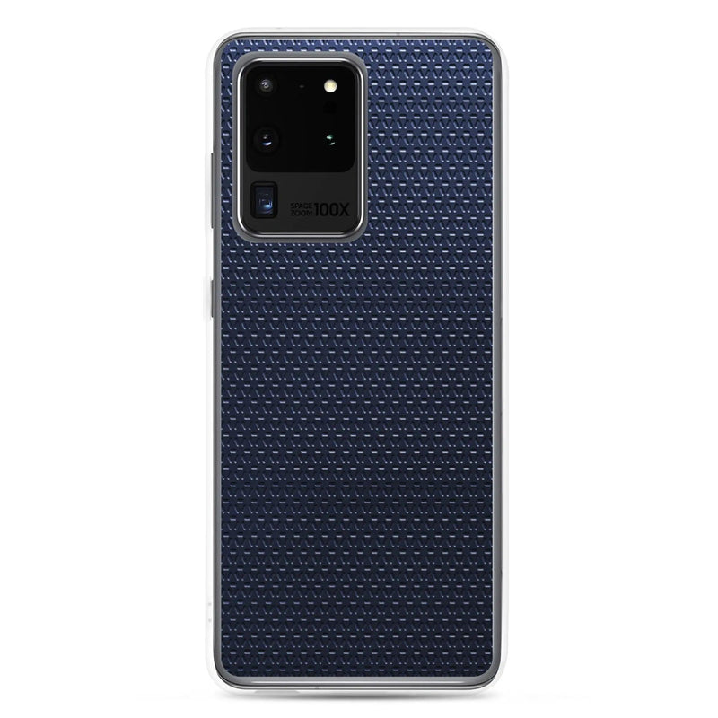 Load image into Gallery viewer, Industrial Metal Pattern Olive Blue Flexible Clear Samsung Case Bump Resistant Corners CREATIVETECH